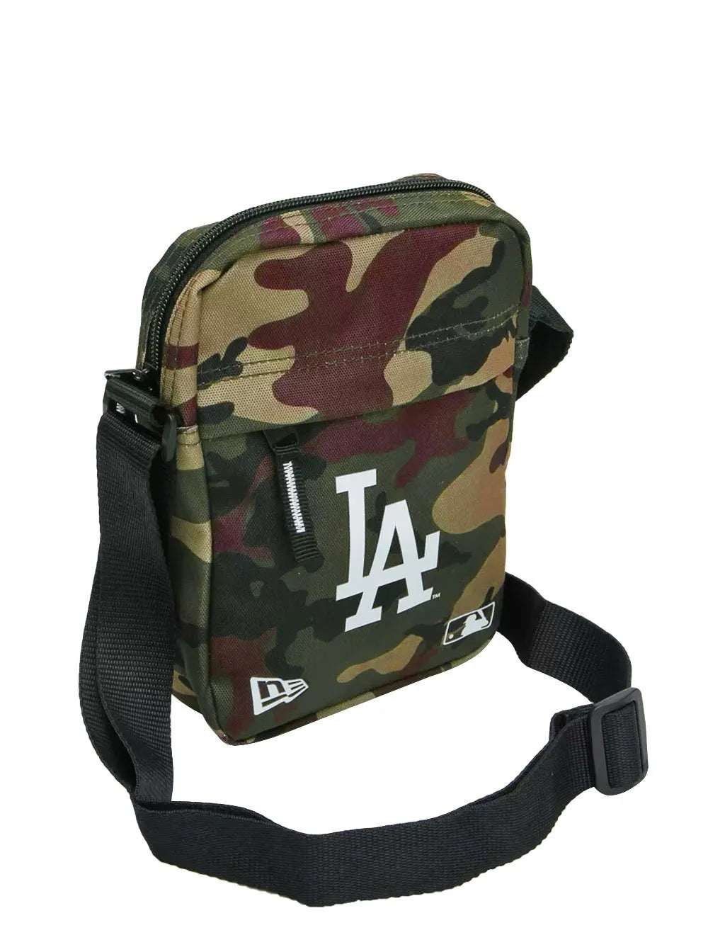 Bolsa New Era Shoulder MLB Los Angeles Dodgers Camo Verde Militar