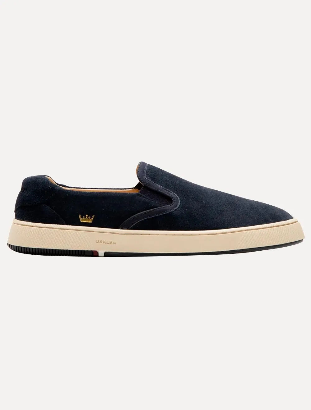 Tênis Osklen Masculino Slip on Bossanova Camurça Azul Marinho