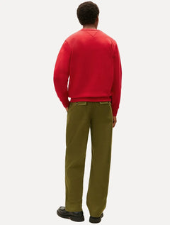 Moletom Tommy Hilfiger Masculino Treble Logos Vermelho
