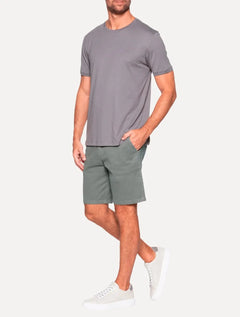 Bermuda Aramis Masculina Chino Cotton Sarja Grafite