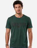 Camiseta John John Masculina Regular Matchpoint Verde Escuro