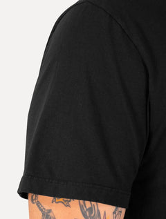 Camiseta Tommy Jeans Masculina Regular C-Neck Flag Preta