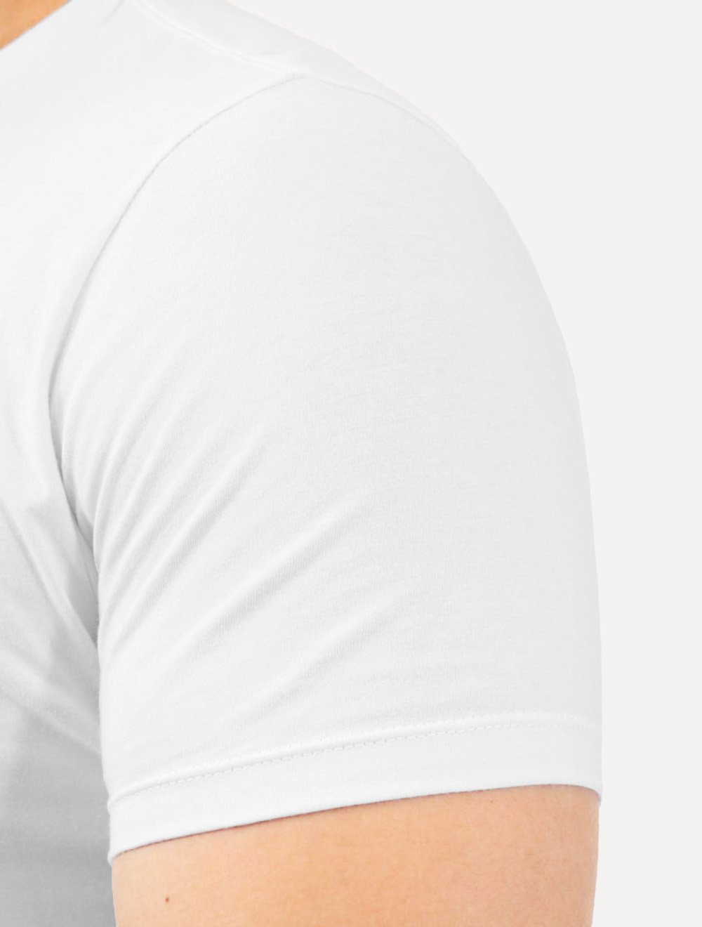 Camiseta Guess Masculina Classic Logo Embossed Branca