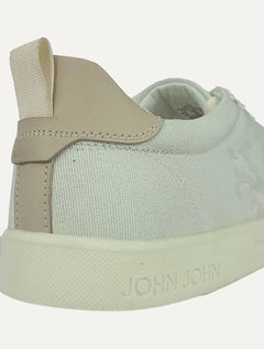 Tênis John John Masculino London Canvas Off-White