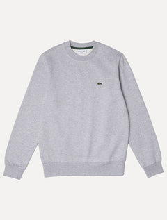 Moletom Lacoste Masculino Crewneck Classic Croco Cinza Mescla