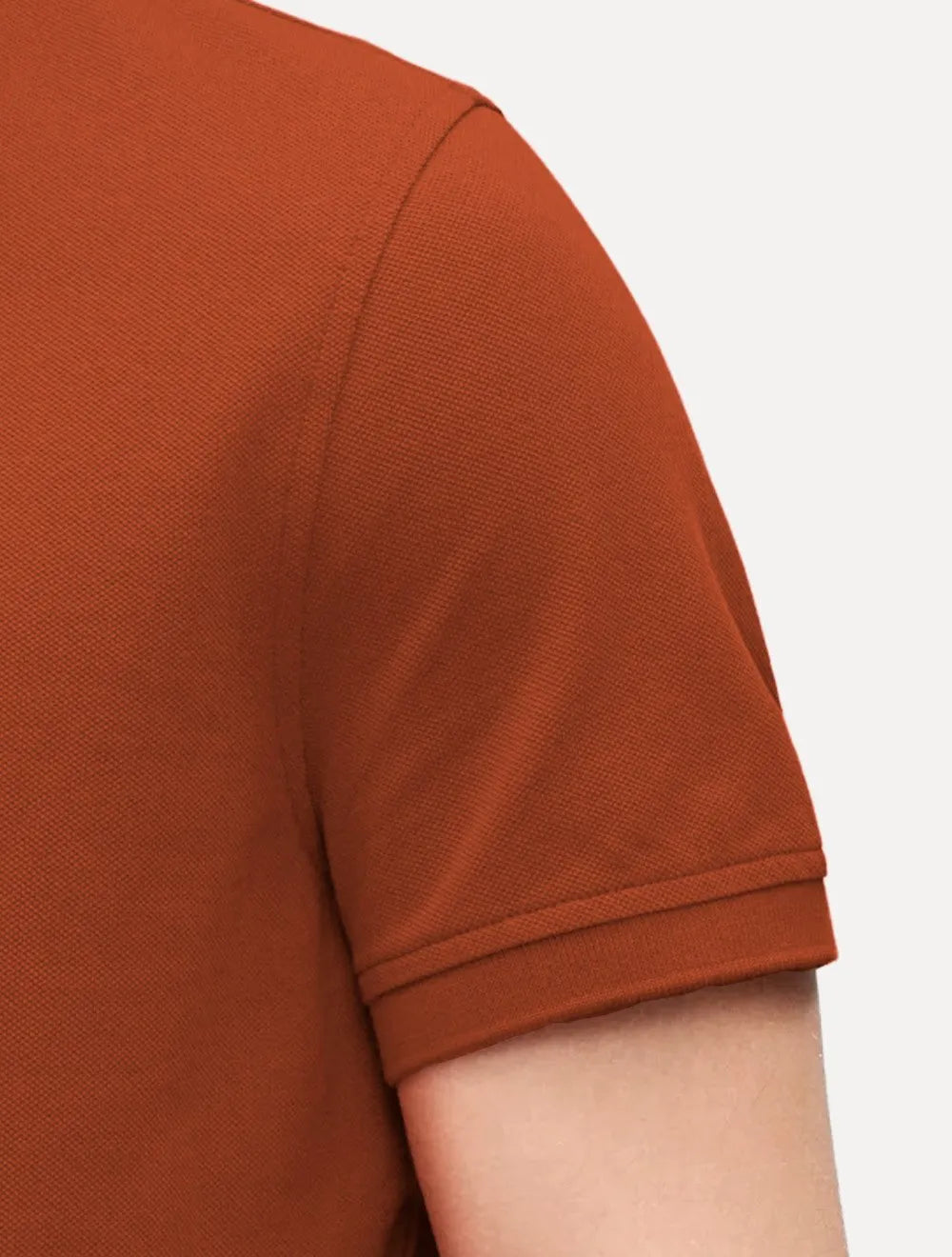 Polo Tommy Hilfiger Masculina Regular Piquet 1985 Laranja Escuro