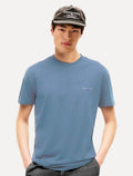 Camiseta Tommy Jeans Masculina Slim Linear Chest Azul Claro