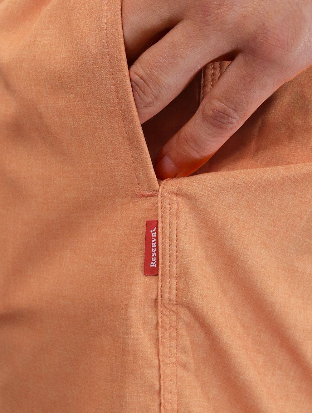 Short Reserva Masculino Beachwear Basico Textura Laranja