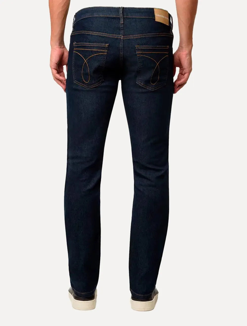 Calça Calvin Klein Jeans Masculina Slim Sustainable 5 Pockets Escura