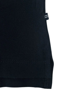 Polo Nautica Masculina Piquet Chest Sash Logo Sail Marinho/Preta
