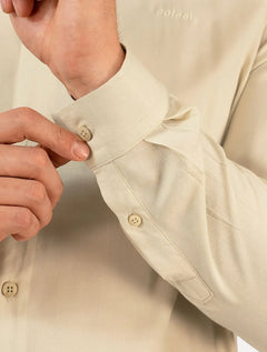 Camisa Colcci Masculina Relax Logo Areia