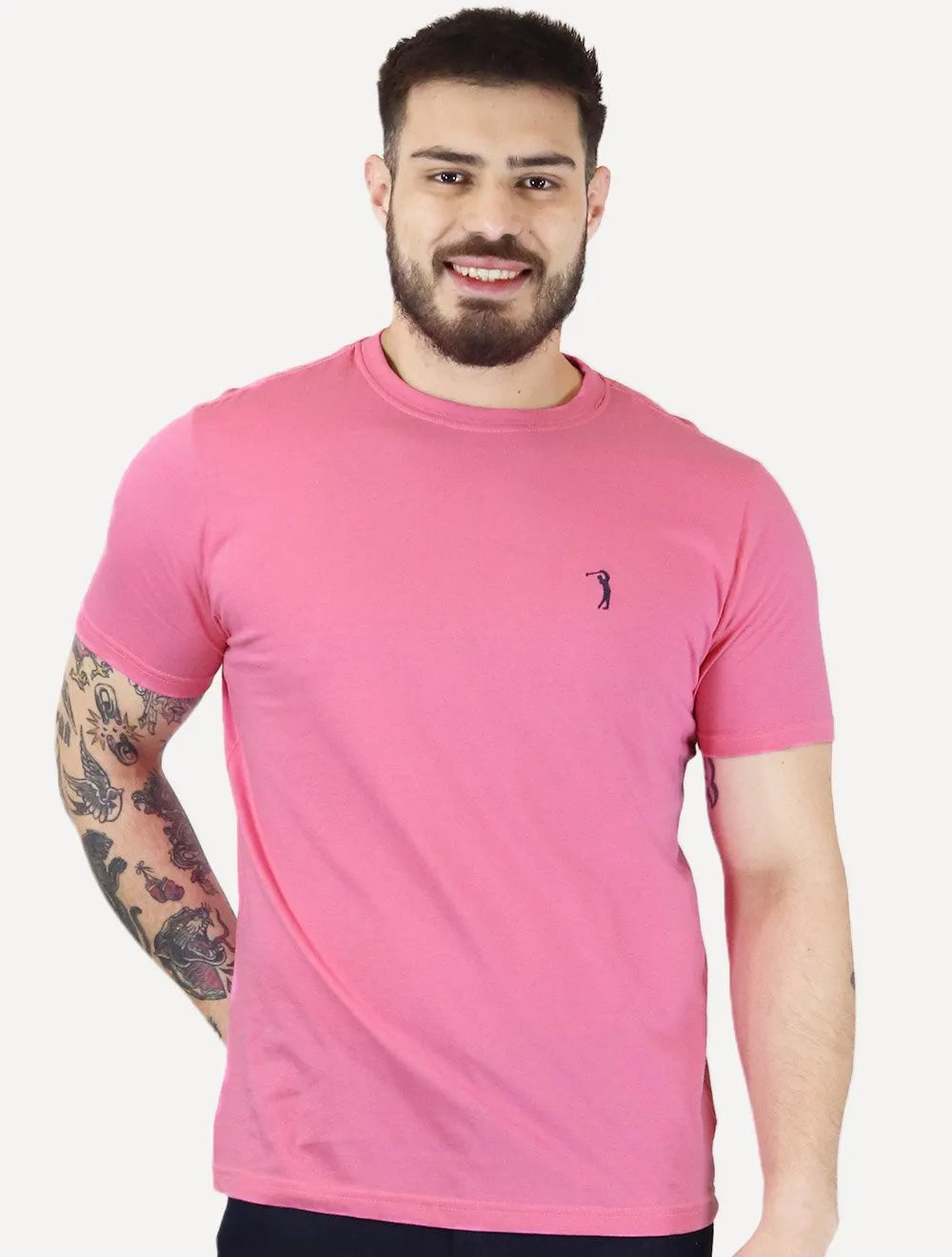 Camiseta Aleatory Masculina Pink Quartz Rosa