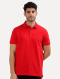 Polo Tommy Hilfiger Masculina Regular Piquet 1985 Vermelha