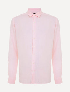 Camisa Dudalina Masculina Slim Tricoline Lisa Rosa