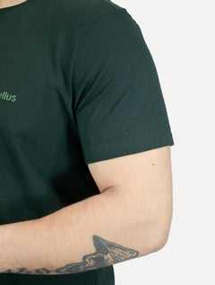 Camiseta Ellus Masculina Cotton Fine Duocolor Classic Verde Escuro