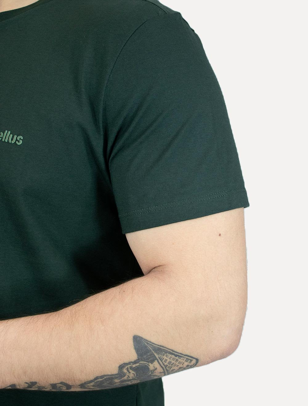 Camiseta Ellus Masculina Cotton Fine Duocolor Classic Verde Escuro