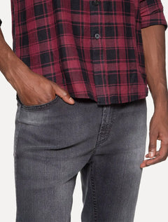 Calça Ellus Jeans Masculina Slim Sprouting Black Stone Preta