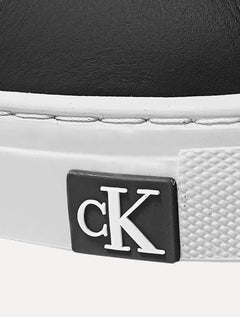 Tênis Calvin Klein Jeans Masculino Couro Project Queima Preto