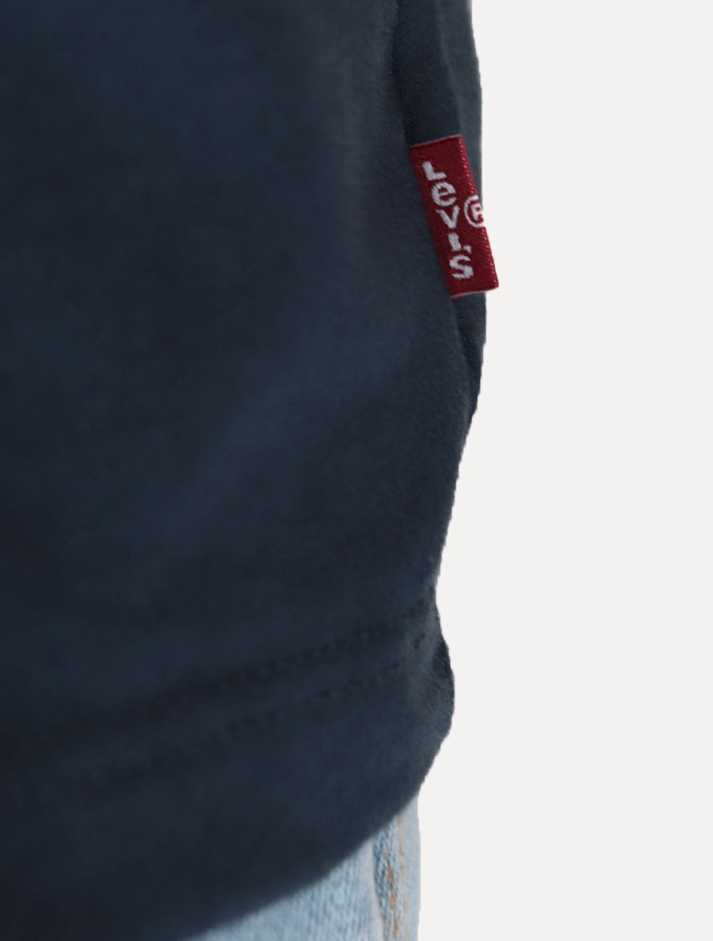 Camiseta Levis Masculina Relaxed Center Logo Stripe Azul Marinho
