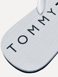 Chinelo Tommy Hilfiger Masculino Rubber Texture Strip Simon 34R Azul/Cinza