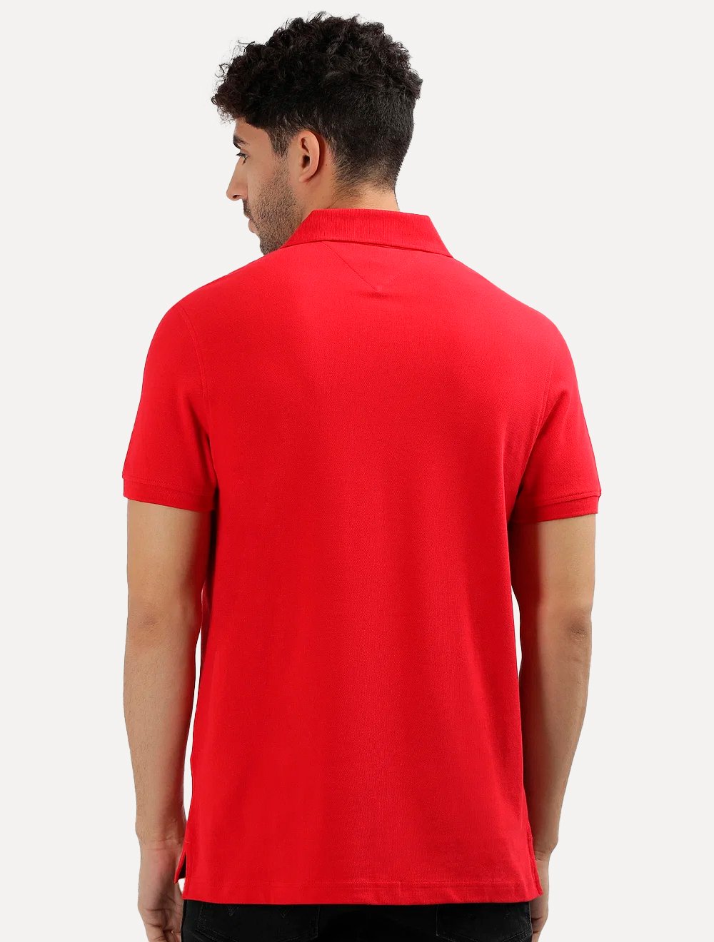 Polo Tommy Hilfiger Masculina Regular Piquet 1985 Vermelha