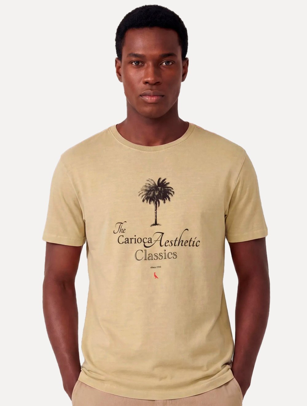 Camiseta Reserva Masculina The Carioca Asthetic Cáqui Claro