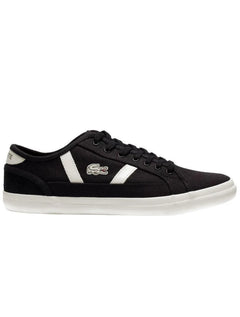 Tênis Lacoste Masculino Sideline Blk/Off Wht Preto