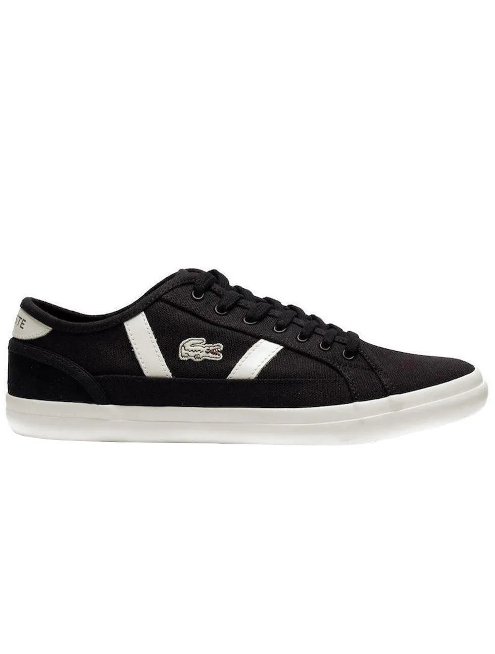 Tênis Lacoste Masculino Sideline Blk/Off Wht Preto