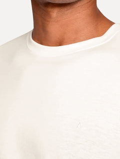 Camiseta Aramis Masculina Basic 3D Rubber Logo Off-White