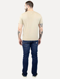 Camiseta Tommy Hilfiger Masculina Chest Insert Logo Cáqui Claro