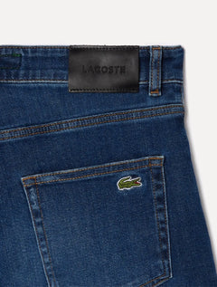 Calça Lacoste Masculina Jeans Classic Slim Fit Azul