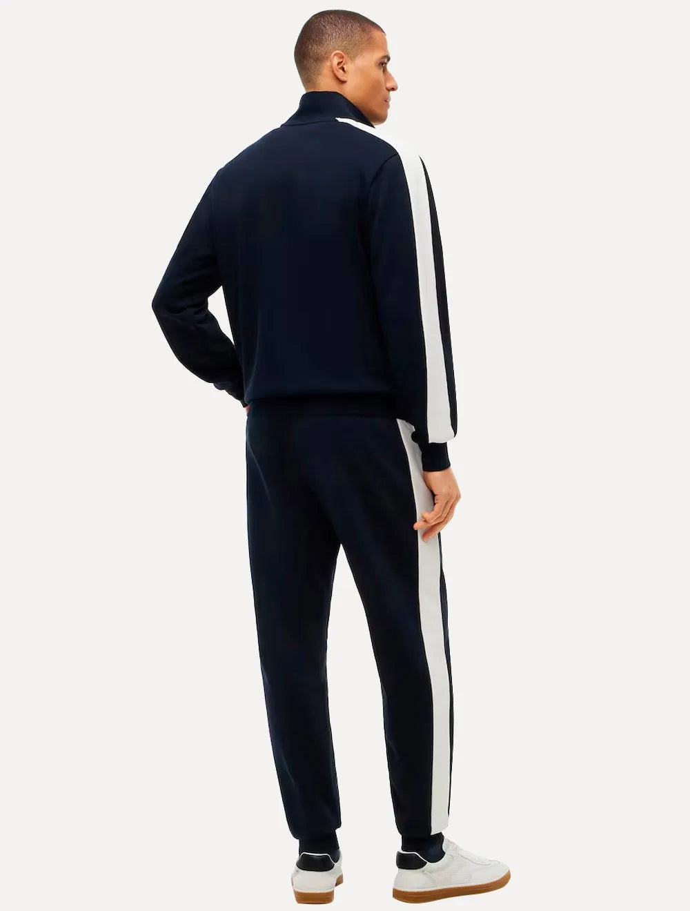 Conjunto Moletom Tommy Hilfiger Masculino Essential Colorblock Azul Marinho