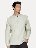 Camisa Aramis Masculina Slim Algodão Willis Verde Claro