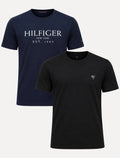 Kit Camisetas Tommy Hilfiger/Calvin Klein | Azul Marinho/Preta
