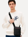 Bolsa Tommy Hilfiger Masculina Foundaiton Mini Reporter Preta