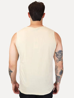 Regata King & Joe Masculina Logomania Circle Script Peito Areia