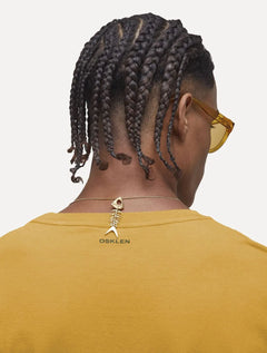 Camiseta Osklen Masculina Slim Vintage Arpoador Sunshine Amarelo Escuro