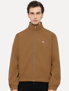 Jaqueta Tommy Jeans Masculina Essential Padded Logo Collar Marrom