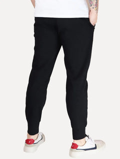 Calça Moletom Empório Armani Masculina Jogger Pocket Zip Azul Marinho