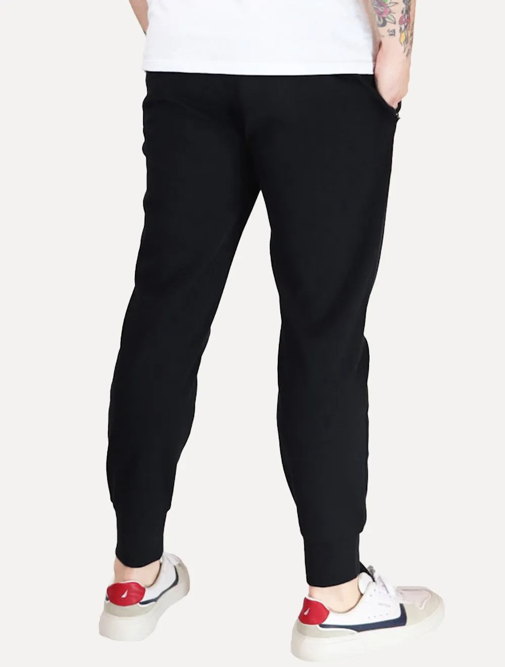 Calça Moletom Empório Armani Masculina Jogger Pocket Zip Azul Marinho