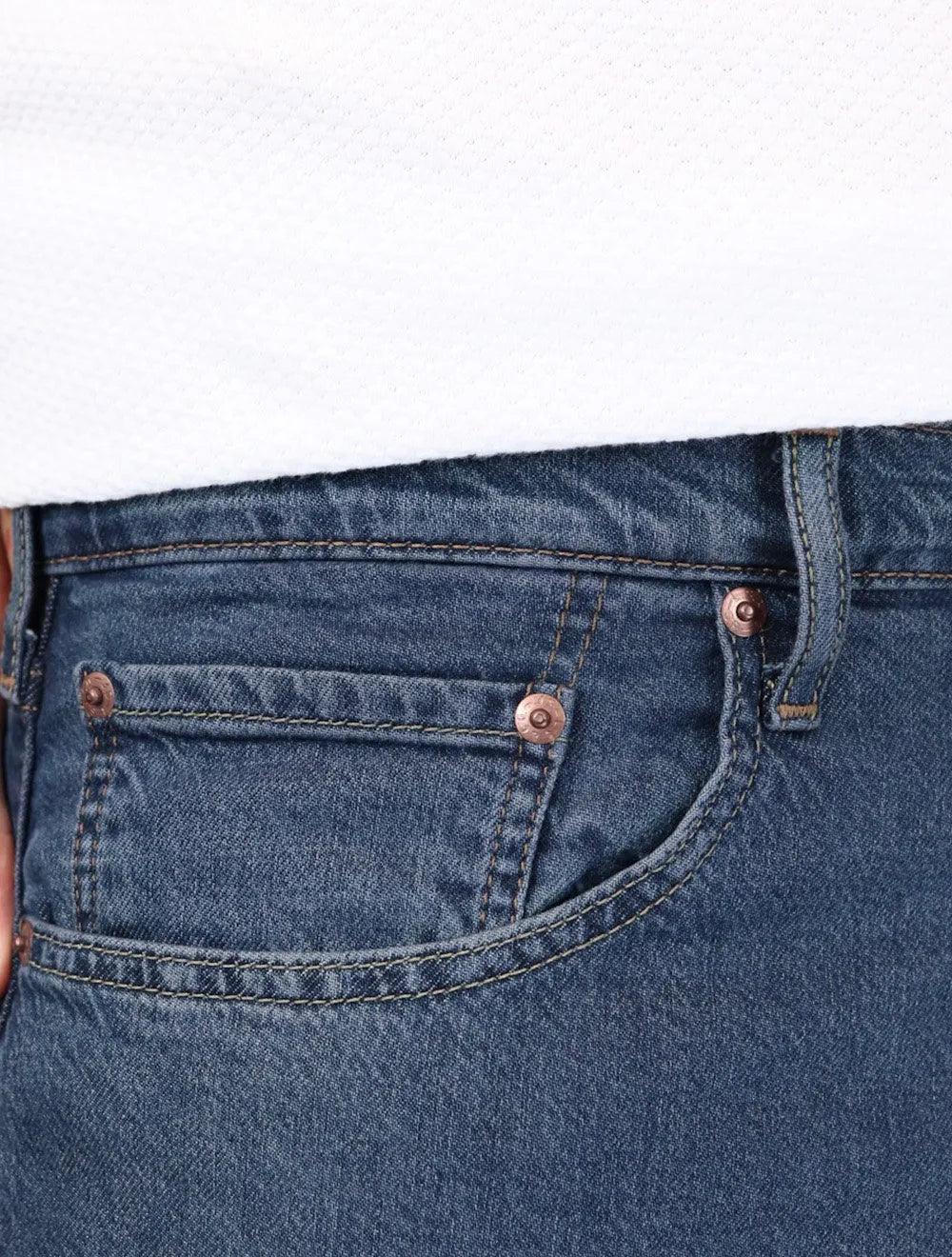 Calça Levis Jeans Masculina 517 Slim Bootcut Azul Médio