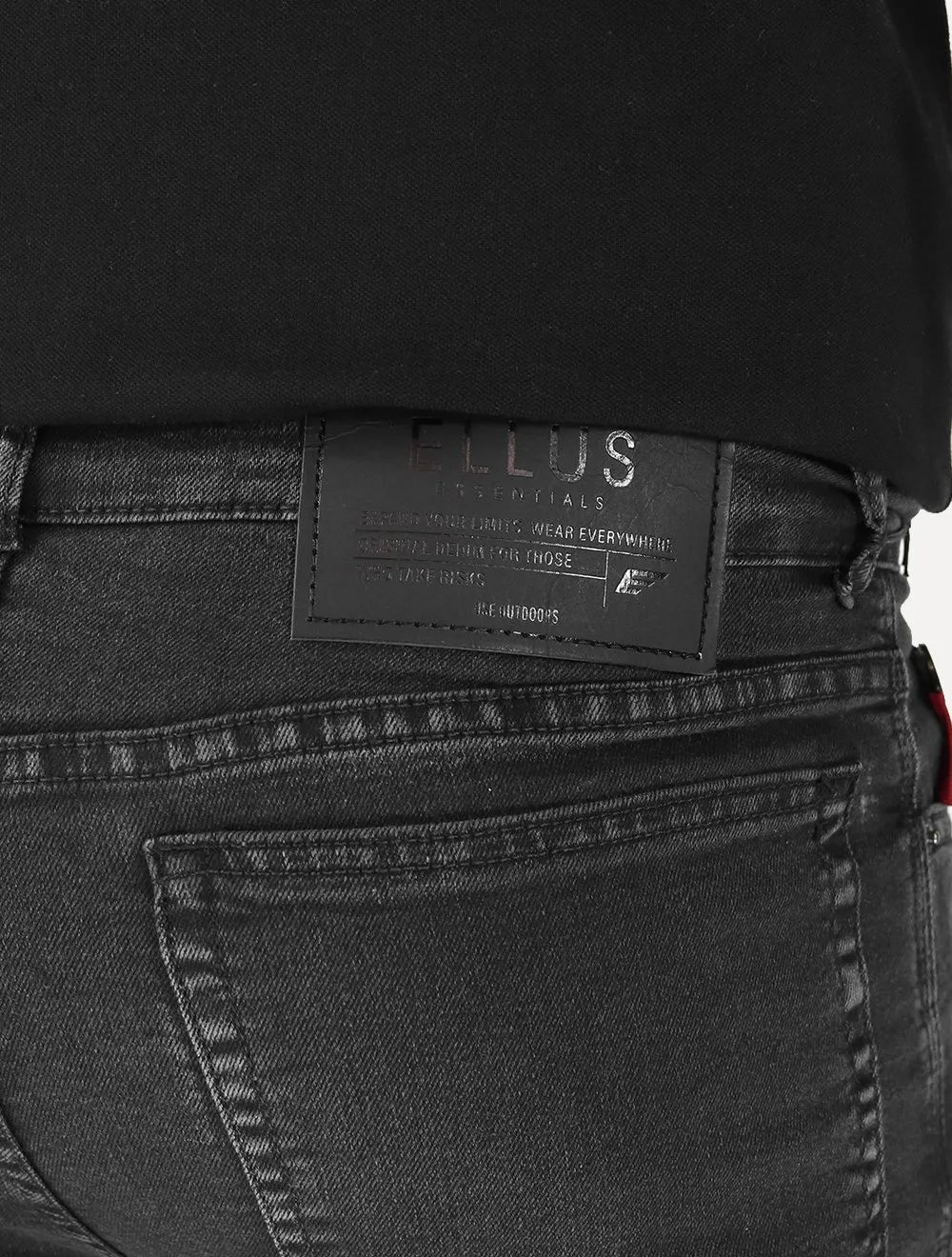 Calça Ellus Jeans Masculina Slim First Black Preto