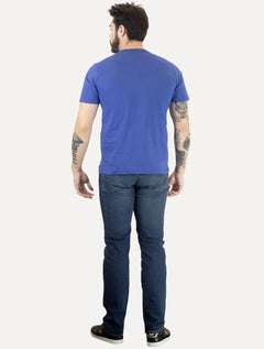 Camiseta Aleatory Masculina Navy Icon Eletric Azul Índigo