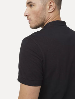 Polo Dudalina Masculina Essentials Extra Cotton Grey Icon Preta
