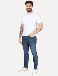 Calça Jeans Empório Armani Masculina J06 Slim Fit 5 Pockets Azul Índigo