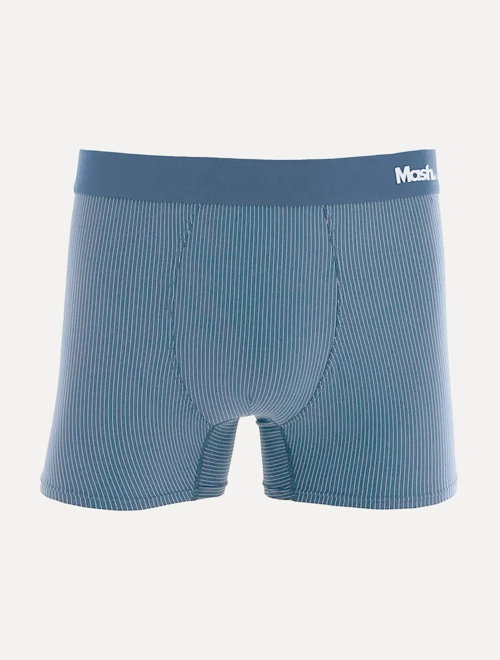 Cueca Mash Boxer Microfibra Risca de Giz Azul