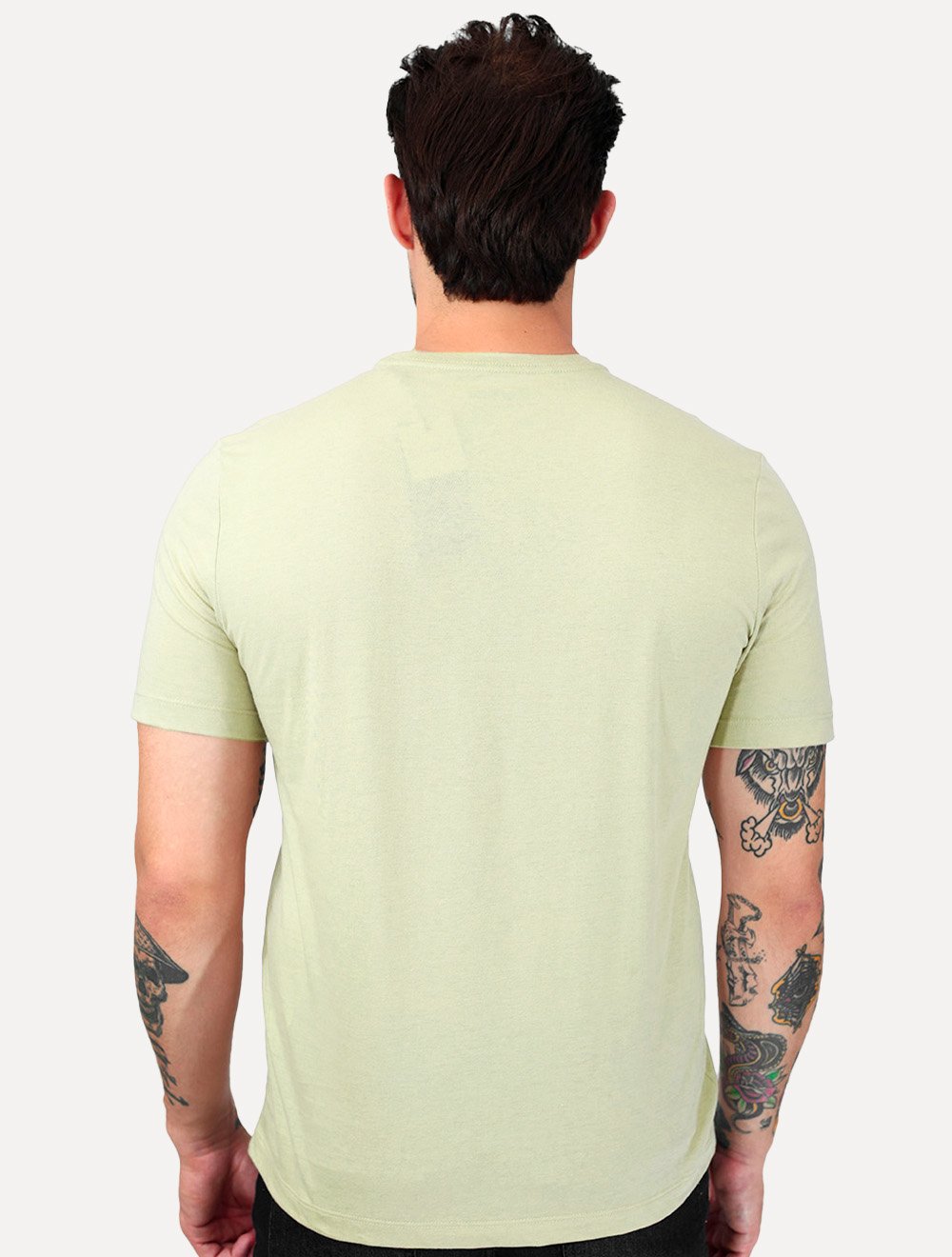 Camiseta Individual Masculina Comfort Pima Soft Touch Logo Verde Claro
