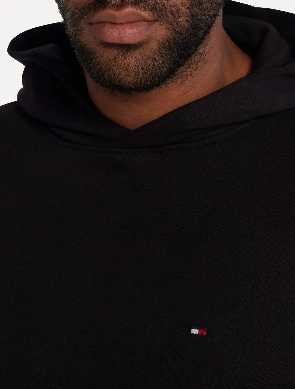 Moletom Tommy Hilfiger Masculino Flag Logo Hoody Preto