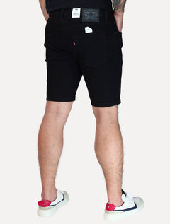 Bermuda Levis Jeans Masculina 412 Slim Shorts Stretch Preta