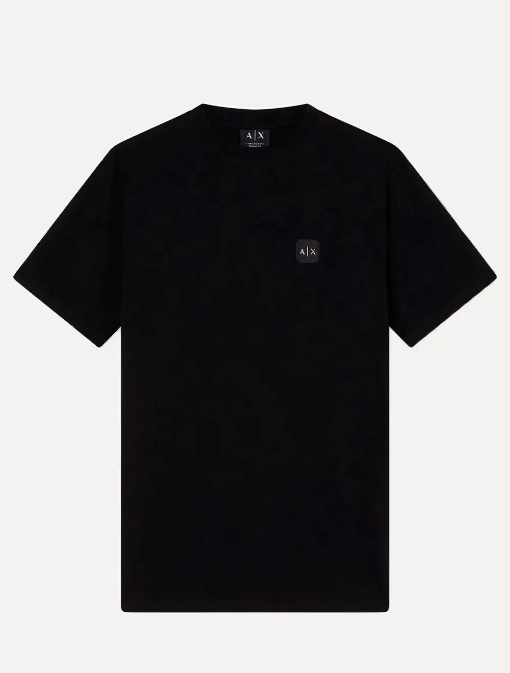 Camiseta Armani Exchange Masculina Regular Fit  Cotton Patch AX Preta 